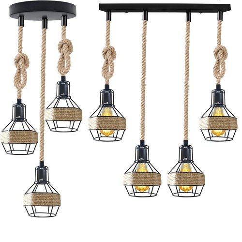 Lampada sospensione corda - lampada, a