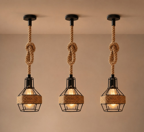 Lampada sospensione vintage - a,