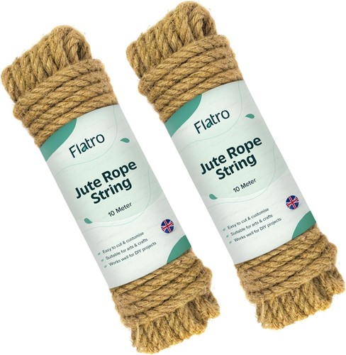 Corda spago iuta naturale 10m - iuta,
