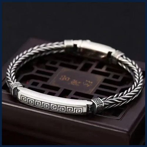 Bracciale uomo corda canapa